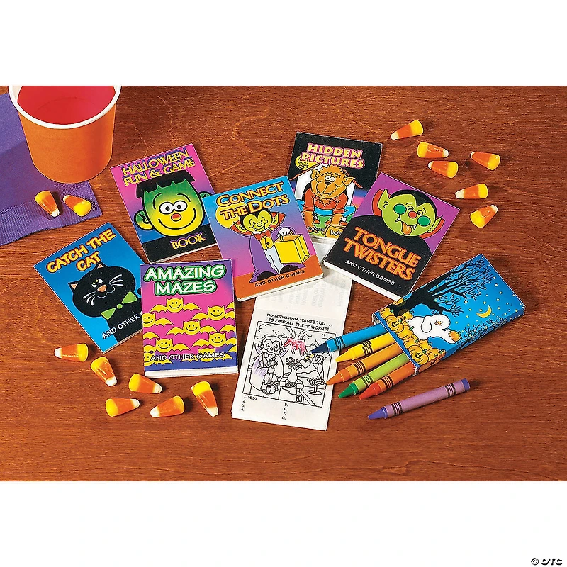Bulk 72 Pc. Halloween Fun & Games Mini Activity Books