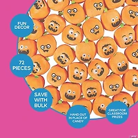 Bulk 72 Pc. Halloween Funny Face Stuffed Pumpkins