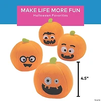 Bulk 72 Pc. Halloween Funny Face Stuffed Pumpkins
