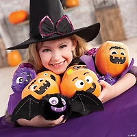 Bulk 72 Pc. Halloween Funny Face Stuffed Pumpkins
