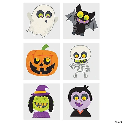 Bulk 72 Pc. Halloween Glitter Temporary Tattoos