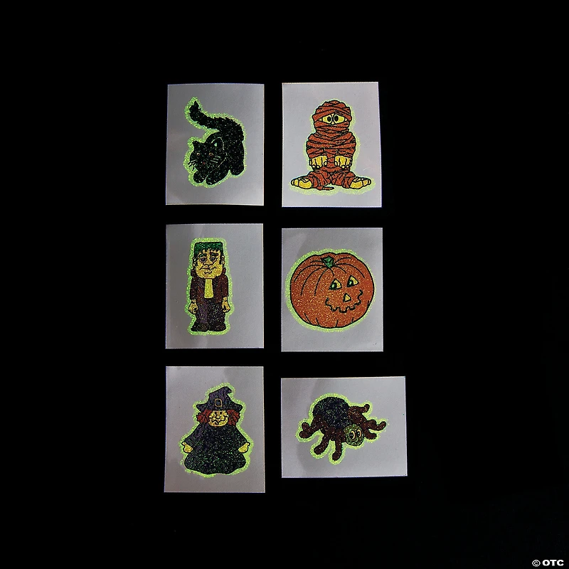 Bulk 72 Pc. Halloween Glow-in-the-Dark Temporary Tattoos