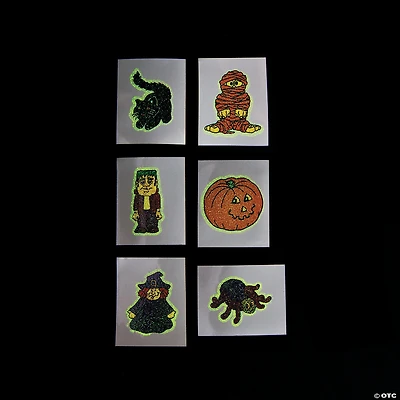 Bulk 72 Pc. Halloween Glow-in-the-Dark Temporary Tattoos
