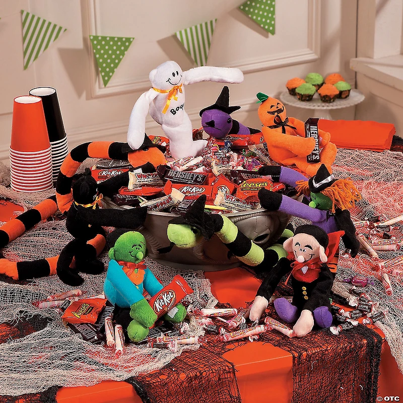 Bulk 72 Pc. Long Arm Halloween Stuffed Characters
