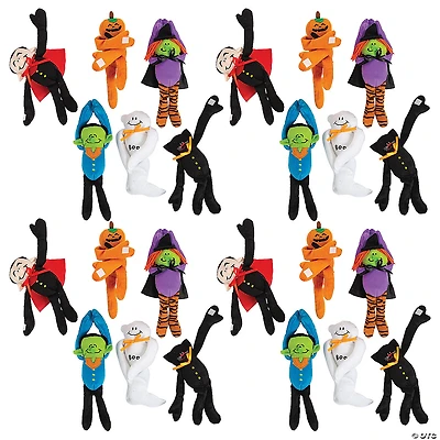 Bulk 72 Pc. Long Arm Halloween Stuffed Characters