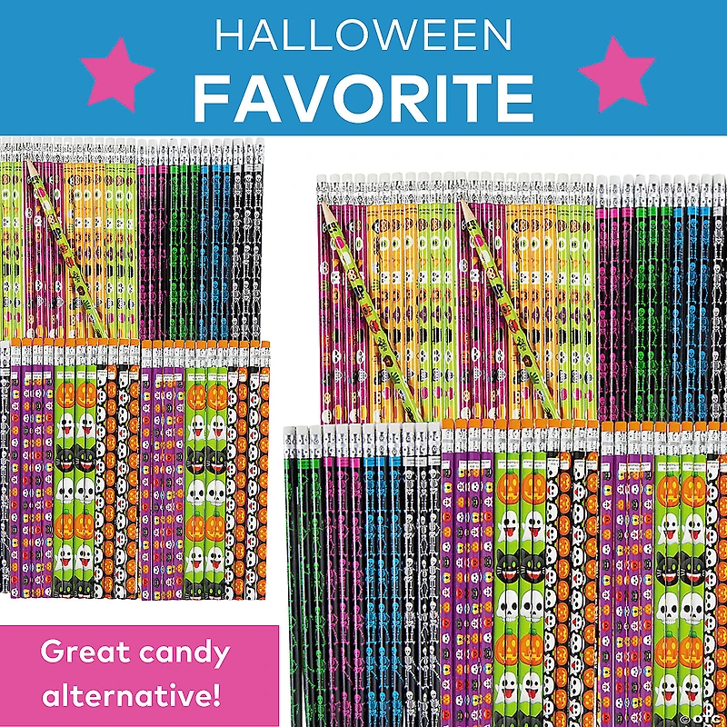 Bulk 72 Pc. Scary Pencil Assortment