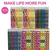 Bulk 72 Pc. Scary Pencil Assortment
