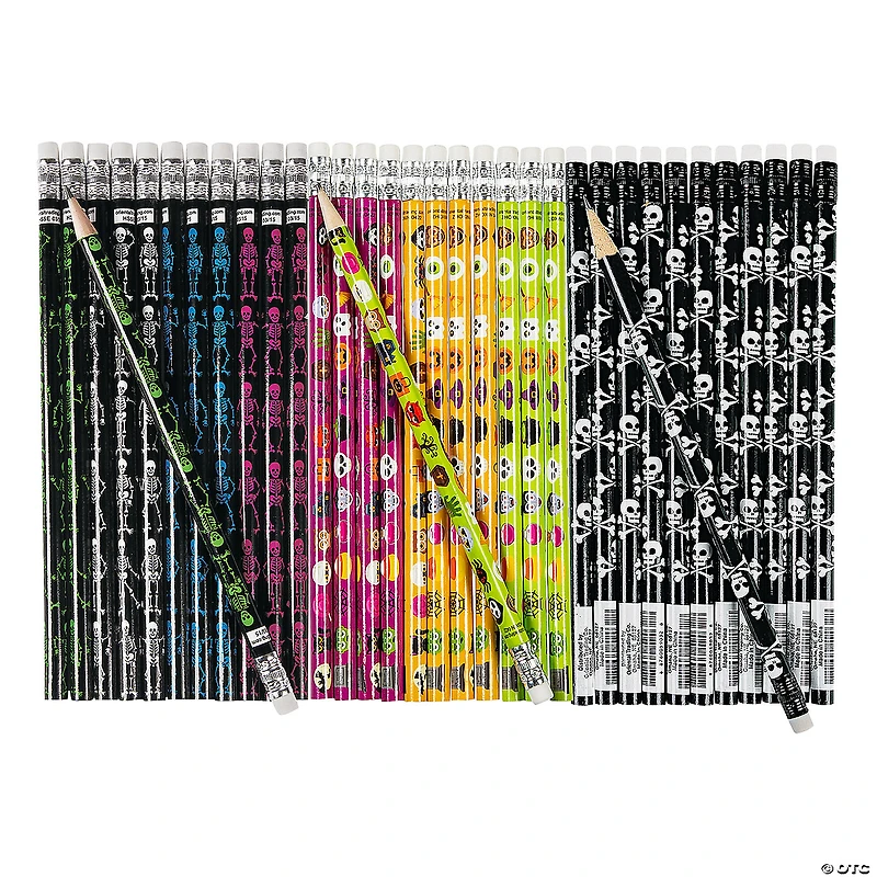 Bulk 72 Pc. Scary Pencil Assortment