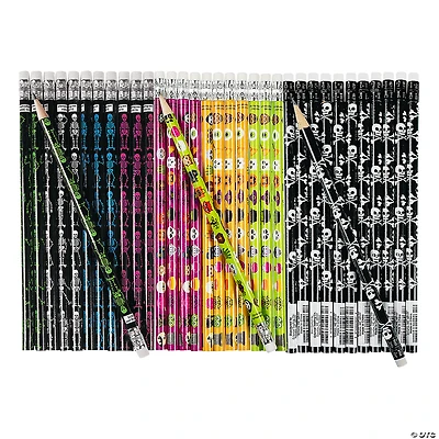 Bulk 72 Pc. Scary Pencil Assortment