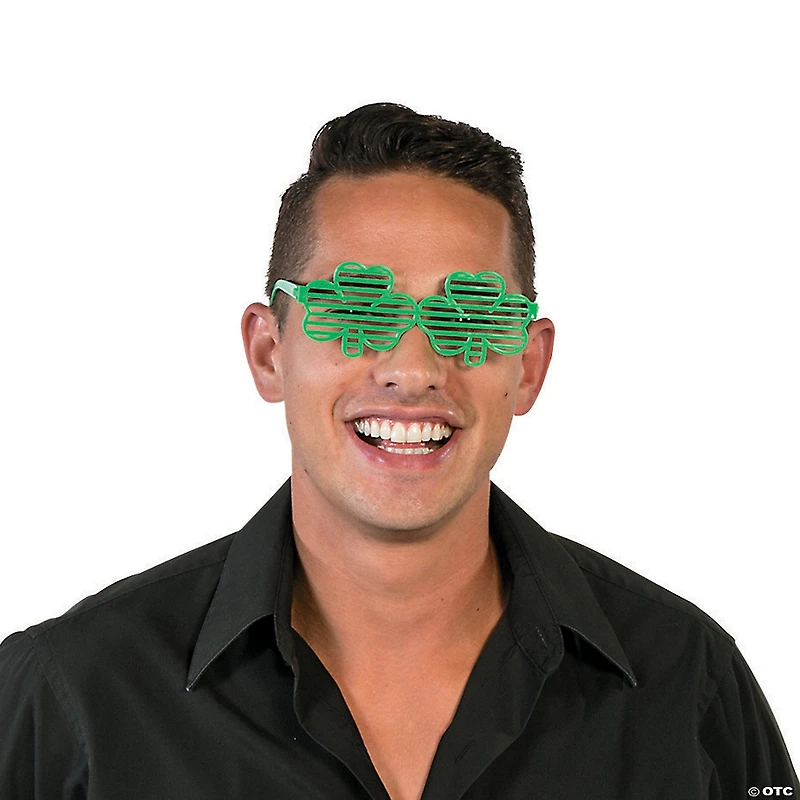 Bulk 72 Pc. St. Patrick’s Day Shamrock Shutter Glasses
