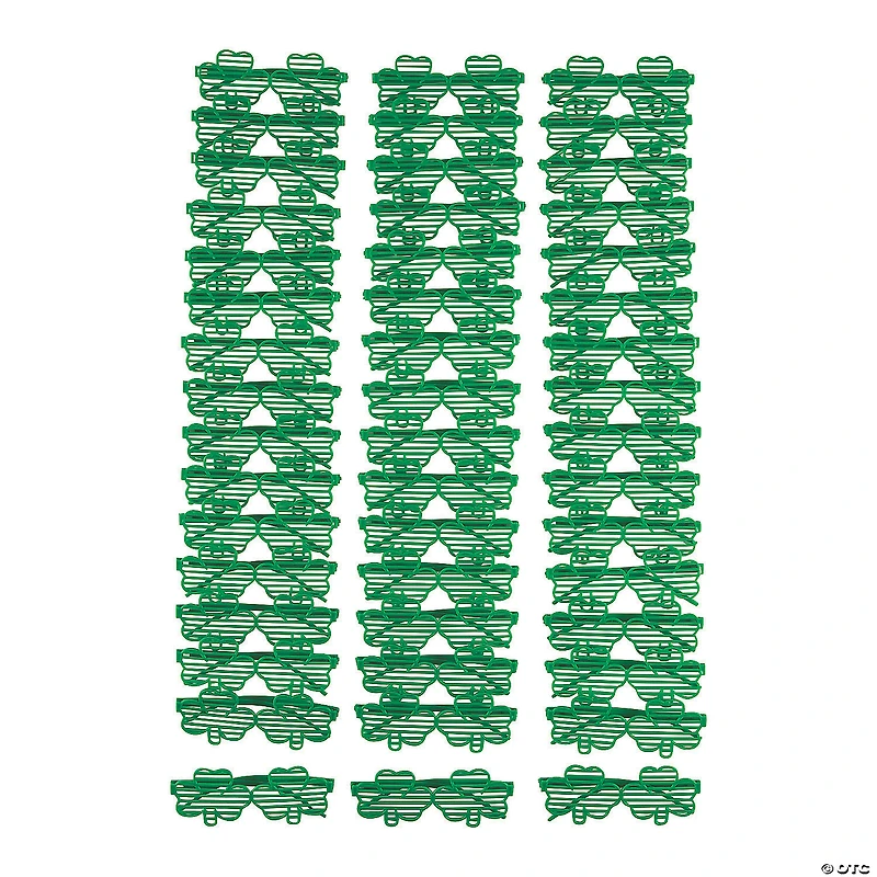 Bulk 72 Pc. St. Patrick’s Day Shamrock Shutter Glasses
