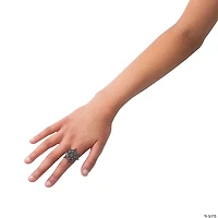 Bulk Black Spider Web Plastic Rings