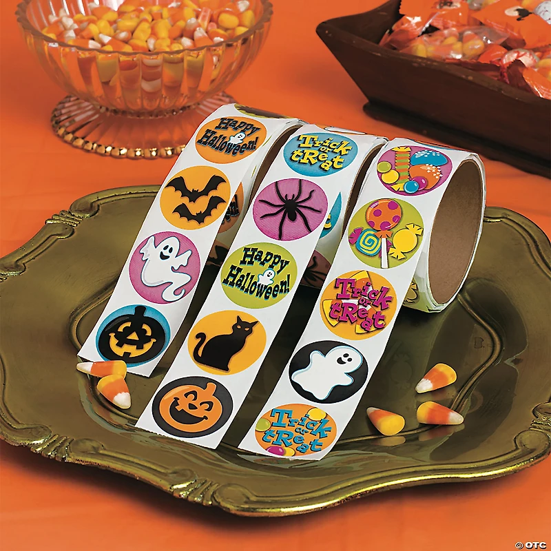 Bulk Classic Halloween Stickers - 300 Pc.
