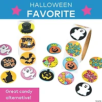 Bulk Classic Halloween Stickers - 300 Pc.