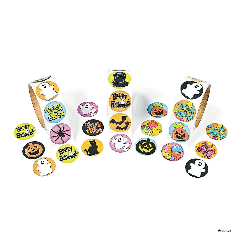 Bulk Classic Halloween Stickers - 300 Pc.