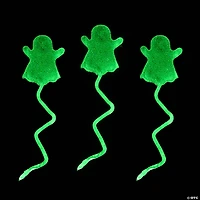 Bulk Glow-in-the-Dark Sticky Ghosts - 72 Pc.