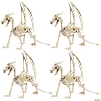 Bulk Halloween Dragon Skeletons - 4 Pc.