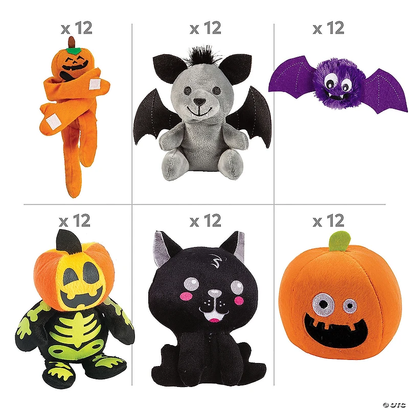 Bulk Halloween Plush Giveaway Kit for 72