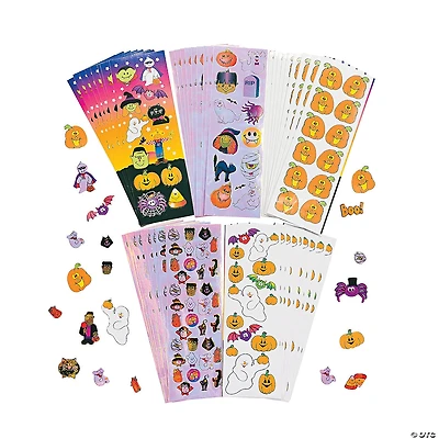 Bulk Halloween Sticker Sheet Assortment