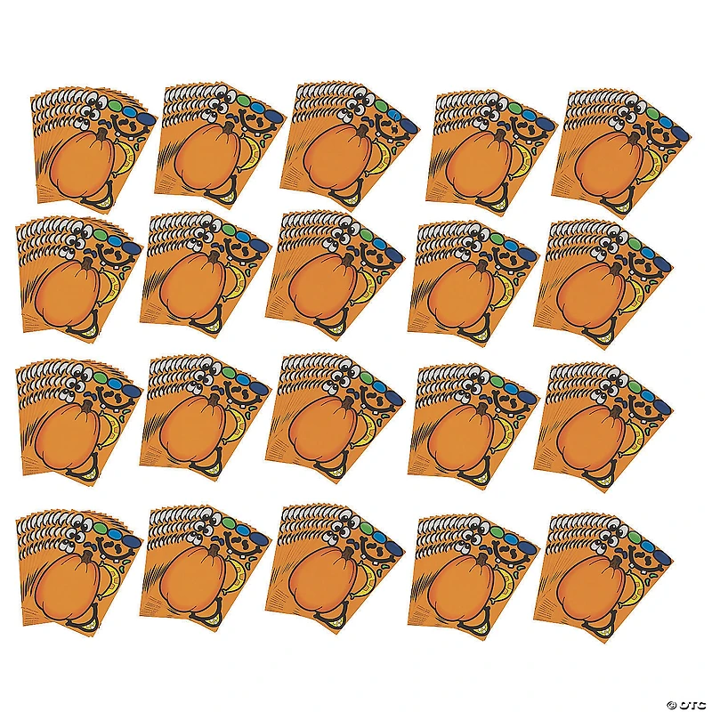 Bulk Jack-O’-Lantern Sticker Sheets - 240 Pc.