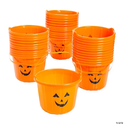 Bulk Jack-O’-Lantern Trick-or-Treat Buckets - 72 Pc.
