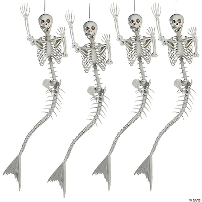 Bulk Life-Size Original Mermaid Skeleton Halloween Decorations - 4 Pc.
