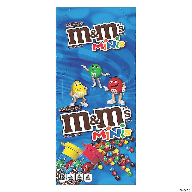 Bulk M&M’S MINIS Milk Chocolate Candy, 1.08-Ounce Tubes (Pack of 24), 2 pack
