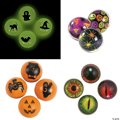 Bulk Mini Halloween Bouncy Ball Assortment