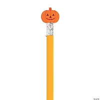 Bulk Pumpkin Eraser Pencil Toppers