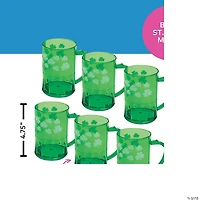 Bulk St. Patrick's Day Shamrock Plastic Mugs - 60 Pc.