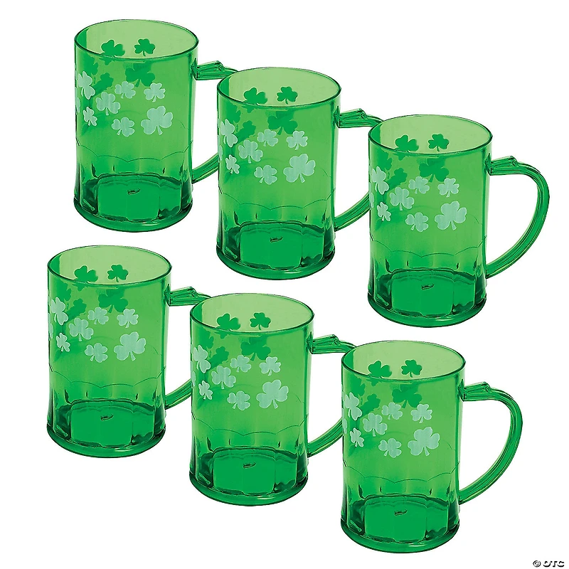 Bulk St. Patrick's Day Shamrock Plastic Mugs - 60 Pc.