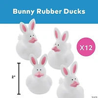 Bunny Rubber Ducks - 12 Pc.