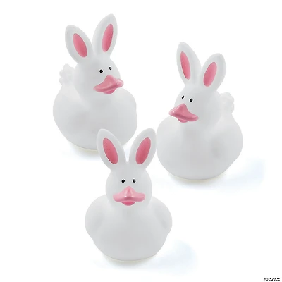 Bunny Rubber Ducks - 12 Pc.
