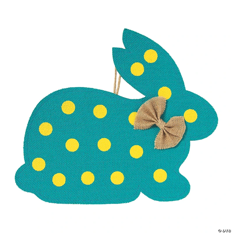 Burlap Easter Bunny Door Hanger