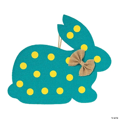 Burlap Easter Bunny Door Hanger