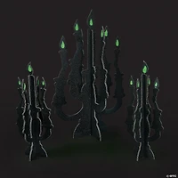 Candelabra Centerpieces with Glow-in-the-Dark Flames - 3 Pc.