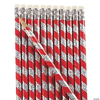 Candy Cane Prism Pencils - 24 Pc.