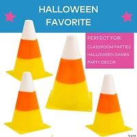 Candy Corn Traffic Cones - 12 Pc.