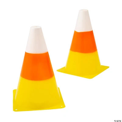 Candy Corn Traffic Cones - 12 Pc.