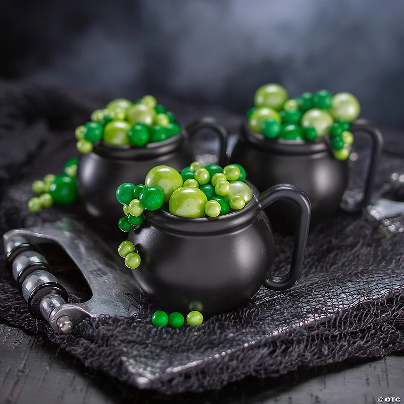Cauldron Plastic Mugs - 12 Ct.