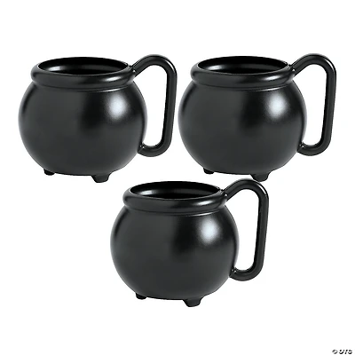 Cauldron Plastic Mugs - 12 Ct.