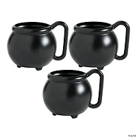 Cauldron Plastic Mugs - 12 Ct.