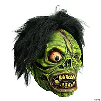 Chamber of Horrors™ Green Shock Monster Overhead Mask with Hair