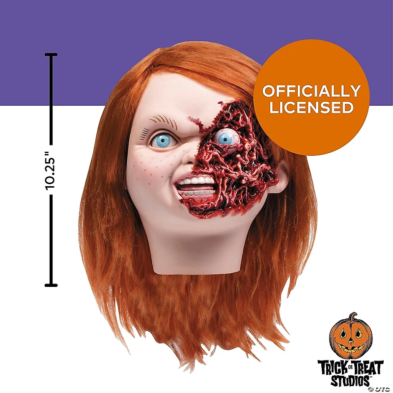 Child’s Play 3™ Ultimate Chucky Pizza Face Head Halloween Decoration