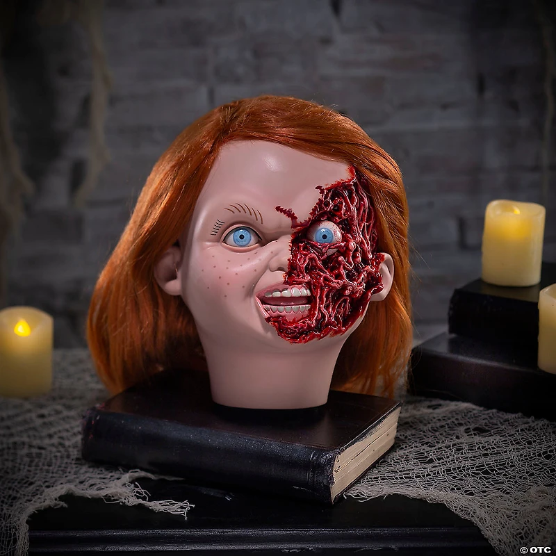 Child’s Play 3™ Ultimate Chucky Pizza Face Head Halloween Decoration