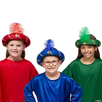 Child’s Wise Men Crowns with Feather - 3 Pc.