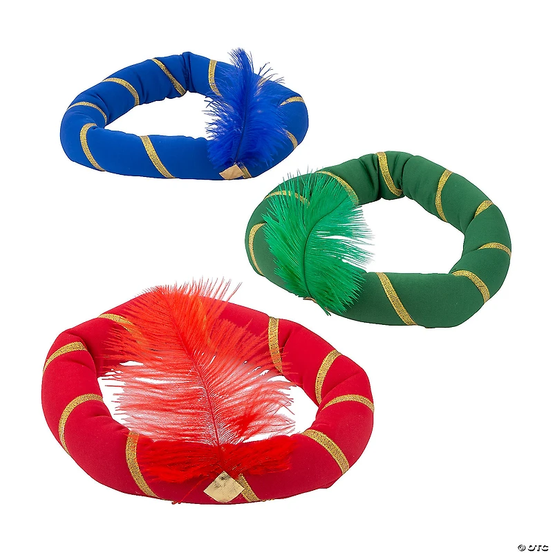 Child’s Wise Men Crowns with Feather - 3 Pc.