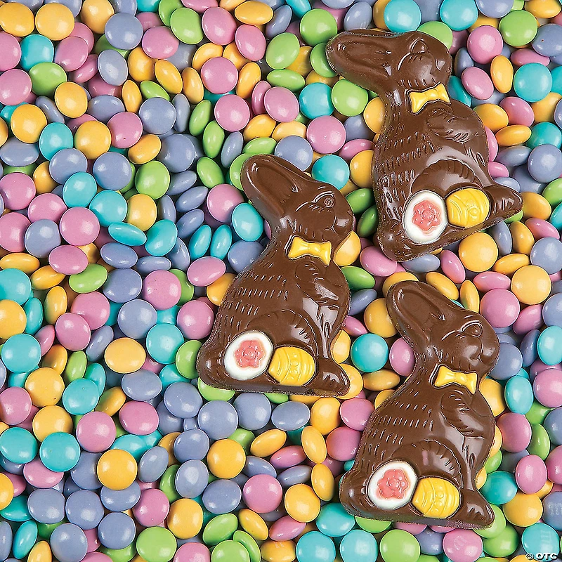 Chocolate Bunnies Easter Candy - 12 Pc.