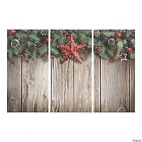 Christmas Barn Wood Backdrop - 3 Pc.