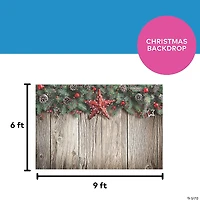 Christmas Barn Wood Backdrop - 3 Pc.